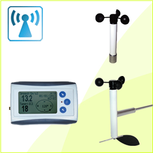 JWSD-L400 / JWS-L400 无线传输 - 风速计/风向计+显示器（资料收集器） 农业用传感器(气象仪器)